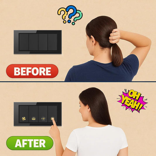 Gold Switch Stickers (Set of 100 Stickers)