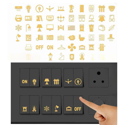 Gold Switch Stickers (Set of 100 Stickers)