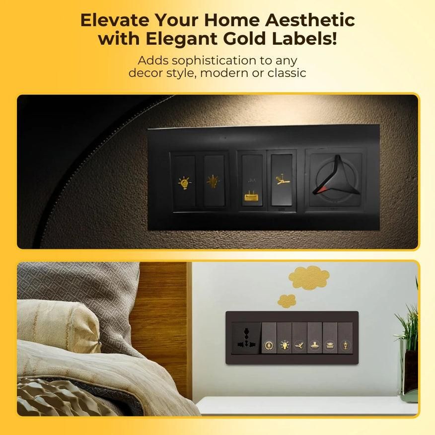 Gold Switch Stickers (Set of 100 Stickers)